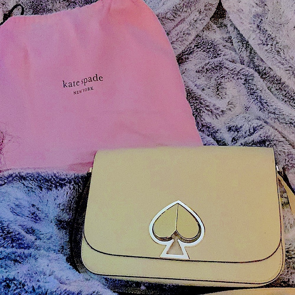 LimeGreen designer Kate Spade hanging shoulder bag